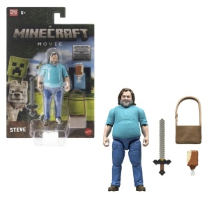 Minecraft Set Figurina Steve Cu Accesorii - Img 5