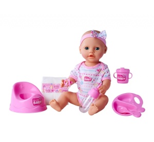 New Born Baby Set Bebelus Roz - Img 2