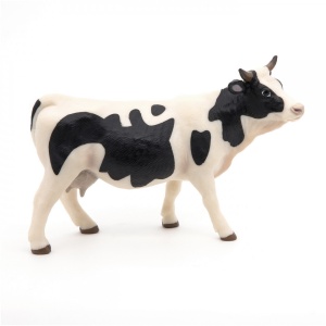 Papo Figurina Vacuta Cu Blana Alba Si Neagra - Img 2