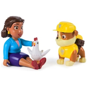 Patrula Catelusilor Set Figurine Eroi De Salvare Rubble Si Mayor Goodway - Img 4