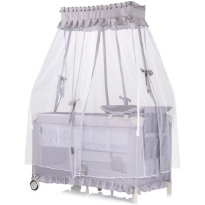 Patut pliabil Chipolino Palace Hippo grey - Img 2