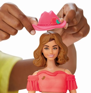 Play Doh Barbie Set Plastelina Creatii Vestimentare Cu Flori Si Franjuri Cowboy - Img 8