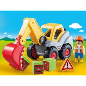 Playmobil - 1.2.3 Excavator Cu Brat Mobil - Img 5