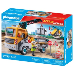 Playmobil - Camion de constructii cu macara Playmobil - Img 3