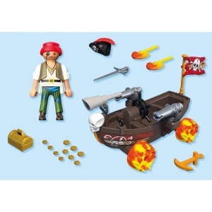 Playmobil - Jucarie de rol Cursa cu barca piratilor - Img 4