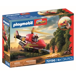 Playmobil - Jucarie de rol Elicopter de pompieri - Img 2