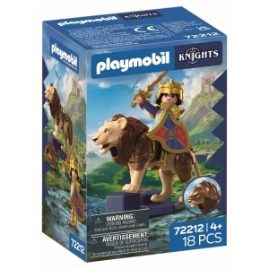 Playmobil - Jucarie de rol Leu cu cavaler auriu - Img 3