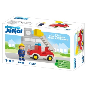 Playmobil Junior - Camion cu pompier - Img 3