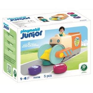 Playmobil - Junior dezvoltare prin joaca Vehicul de colectare a gunoiului - Img 2