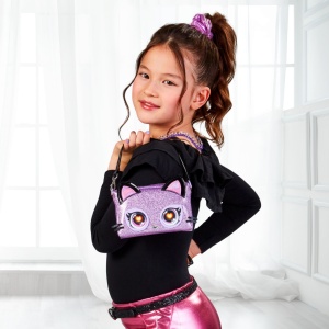 Purse Pets Rainbow Lights Gentuta Interactiva Purdy Purrfect - Img 3