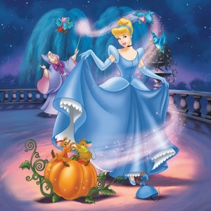 Puzzle Alba Ca Zapada, Cenusareasa Si Ariel, 3X49 Piese - Img 3