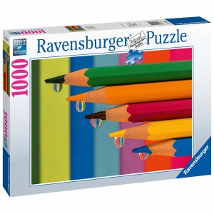 Puzzle Creioane Colorate, 1000 Piese - Img 3