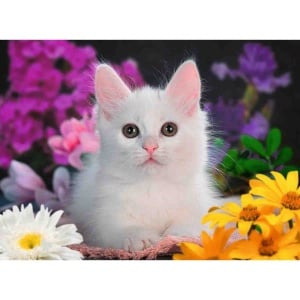 Puzzle Cu Sclipici Pisicuta, 100 Piese - Img 2