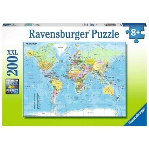 Puzzle Harta Lumii, 200 Piese