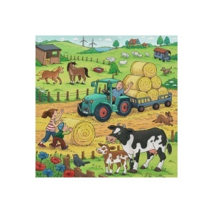 Puzzle Munca La Ferma, 3X49 Piese - Img 2