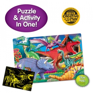 Puzzle Straluceste In Intuneric - Dinozauri - Img 2