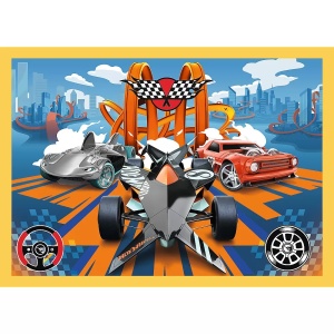Puzzle Trefl 4In1 Hot Wheels Vehicule - Img 2