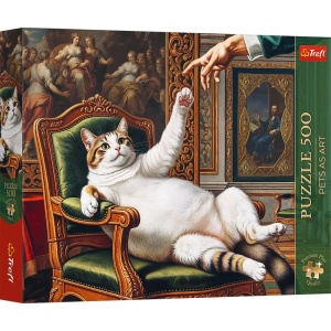 Puzzle Trefl 500 Premium Plus Pets As Art Majestatea Sa Pufoasa