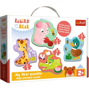 Puzzle Trefl Baby Clasic Puii De Animale 14 Piese