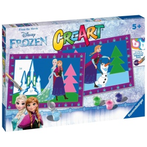 Ravensburger - CreArt pictura pe numere pentru copii 2 sabloane Disney Frozen - Img 2