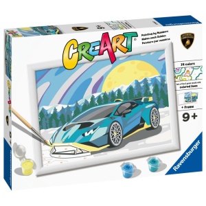 Ravensburger - CreArt pictura pe numere pentru copii Lamborghini - Img 2