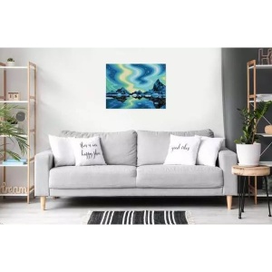 Ravensburger - Pictura pe numere Tablou Canvas Aurora Boreala - Img 2