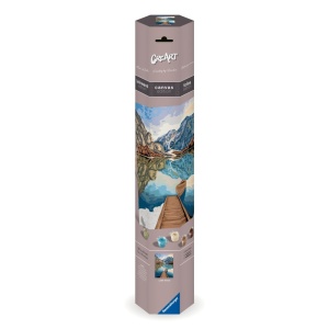 Ravensburger - Pictura pe numere Tablou Canvas vedere la lac - Img 3