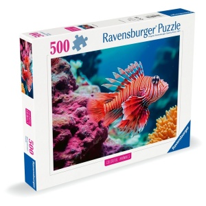 Ravensburger - Puzzle animale colorate pestele leu rosu 500 piese - Img 2