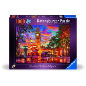 Ravensburger - Puzzle apus in piata Parlamentului 1000 piese design nou
