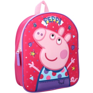 Rucsac 3D Peppa Pig Friends Around Town, 32x26x11 cm - Img 2
