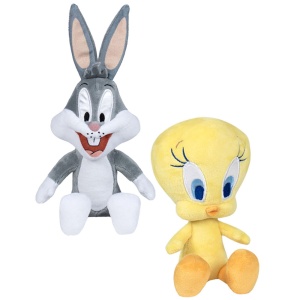 Set 2 jucarii din plus Bugs Bunny 18 cm si Tweety 16 cm (sitting) - Img 2