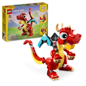 Set LEGO Creator - Dragon rosu (31145) - Img 1