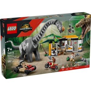 Set LEGO Jurassic World - Misiune de urmarire a unui Velociraptor si a unui Titanosaurus (76973) - Img 2