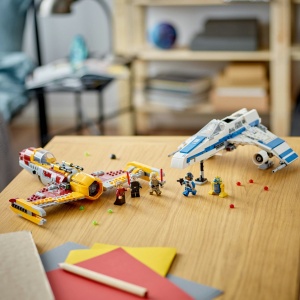 Set LEGO Star Wars - E-Wing al Noii Republici vs Starfighter-ul lui Shin Hati (75364) - Img 5