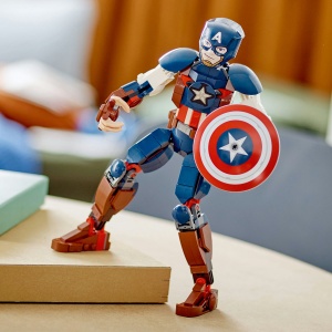 Set LEGO Super Heroes - Figurina de constructie Captain America (76258) - Img 5