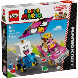 Set LEGO Super Mario - Mario Kart – Wario si King Boo (72038) - Img 2