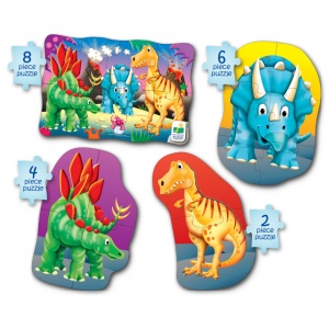 Set Primele Mele 4 Puzzle-Uri Dinozauri - Img 6