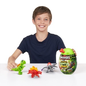 Smashers - Mini Ou surpriza cu peste 6 accesorii, Dino Jurassic Light-Up - Img 8