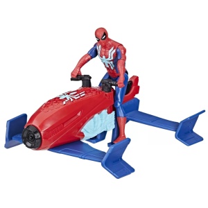 Spiderman Set Vehicul Hydro Jet Si Figurina Spider Man 10Cm - Img 2