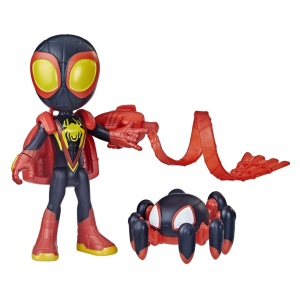 Spidey Prietenii Extraordinari Set Figurina Miles Morales Spider Man 10Cm Si Accesorii - Img 3