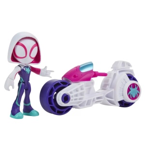 Spidey Prietenii Extraordinari Set Motocicleta Si Figurina Ghost Spider 10Cm - Img 5