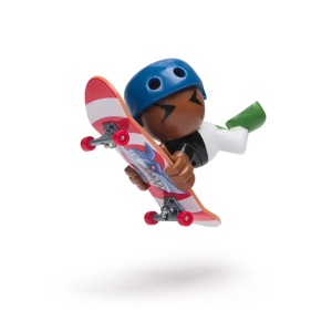 Tech Dech Sk8 Crew Pachet 2 Seturi Placa Si Figurina 9.6Cm Sapca Neagra Si Casca Albastra - Img 5
