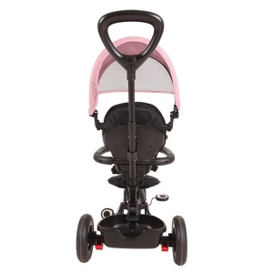 Tricicleta cu roti de cauciuc Qplay Rito Rubber Roz - Img 7