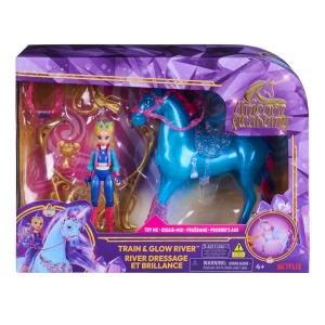 Unicorn Academy Set Antreneaza Si Straluceste Unicornul River Si Papusa Isabel
