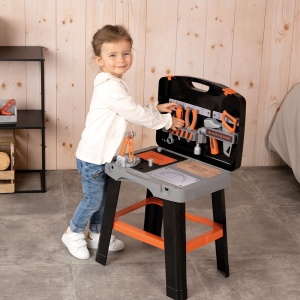 Atelier Smoby Black & Decker Bricolo Smart Workbench cu 33 accesorii - Img 4