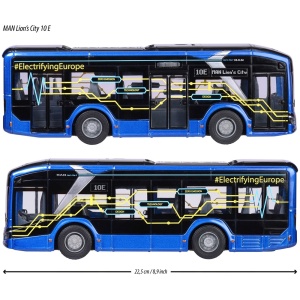Autobuz Majorette MAN Lion's City 10 E 22,5 cm cu lumini si sunete - Img 3