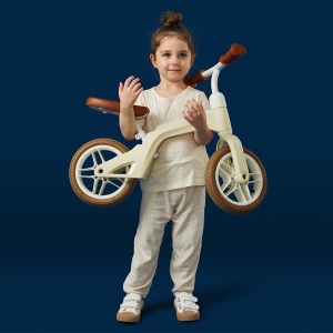 Balance bike Qplay Tech Air Alb - Img 4