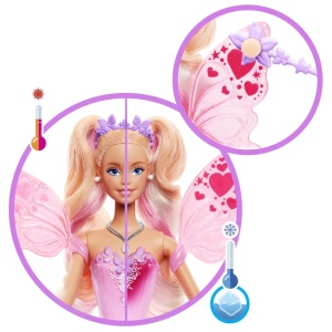 Barbie Color Change Zana Magica Cu Par Blond - Img 3