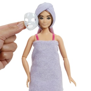 Barbie Set Party Unboxed Reveal Papusa Barbie Mov Cu 10 Accesorii Surpriza - Img 2