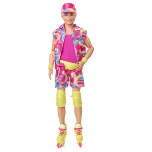 Barbie The Movie Papusa Ken Cu Patine Cu Rotile - Img 3